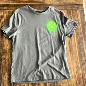 Gray Kids Shirt with Neon XBox Logo